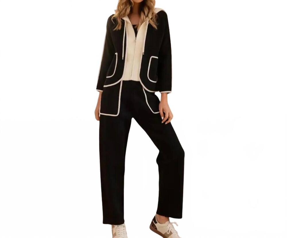 NEW JOH sicilly knitted pant in black